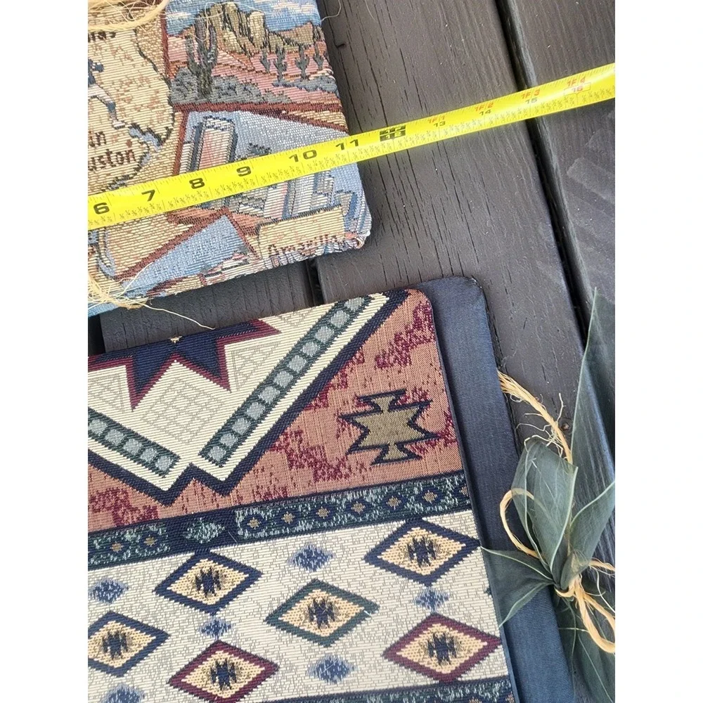 Vintage Lot Of 2 Large Tapestry Photo Album Scrapbooks, Unfilled